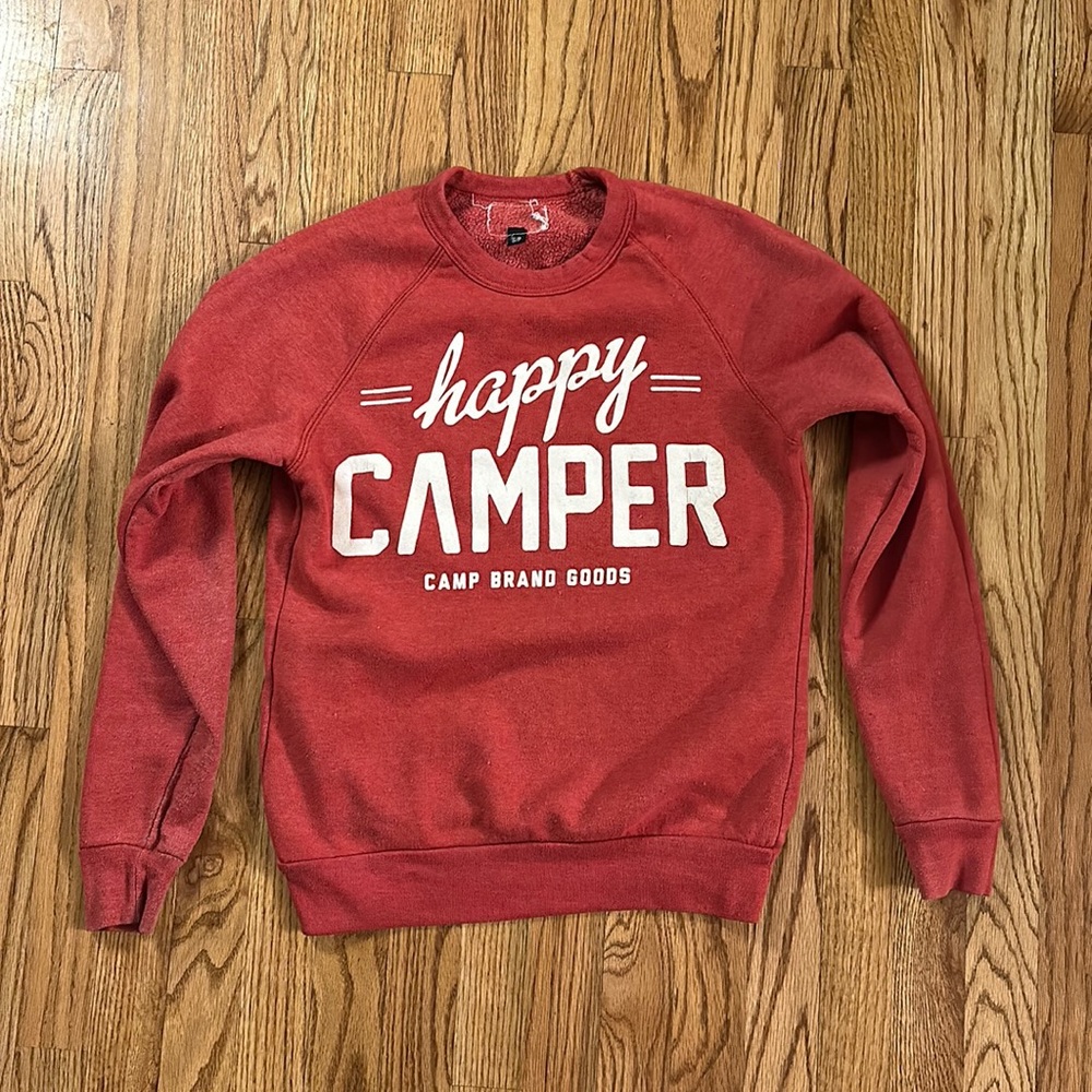 Camp Brand Goods- Happy Camper Sweatshirt